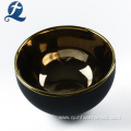 Decorative Electroplating Glazed Ceramic Gold Flower Pots